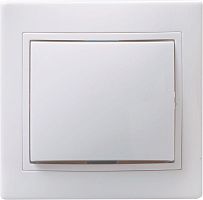 Выключатель 1-кл. СП Кварта 10А IP20 ВС10-1-0-КБ бел. GENERICA EVK10-K01-10-DM