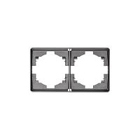 Рамка 2-м ROUND MIELE титан Kranz KR-78-0752-2