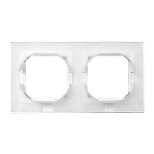 Рамка 2-м Эпика IP44 пластик бел. EKF UP1-FPW-02-44 фото 4