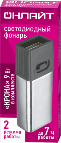 Фонарь светодиодный мини 90 889 OPT-CP10-6F22 пласт. 1СОВ 1Вт 2реж. 50лм IP20 ОНЛАЙТ 90889 фото 2