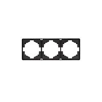 Рамка 3-м ROUND MIELE оникс Kranz KR-78-0753-3