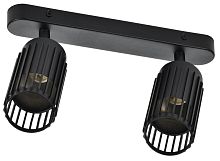 Светильник 4208 2хGU10 настенно-потолочный черн. IEK LT-USB0-4208-GU10-2-K02