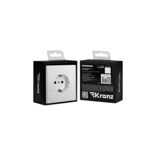 Розетка 1-м СП STRONG MIELE 16А с заземл. защ. шторки жемчуж. Kranz KR-78-0701-4 фото 7
