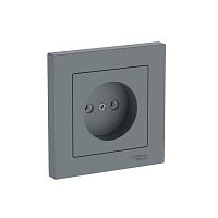 Розетка AtlasDesign 16А без заземл. быстрозажим. клем. в сборе грифель SE ATN000740S