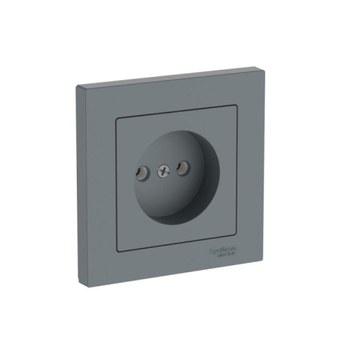 Розетка AtlasDesign 16А без заземл. быстрозажим. клем. в сборе грифель SE ATN000740S Розетка AtlasDesign 16А без заземл. быстрозажим. клем. в сборе грифель SE ATN000740S