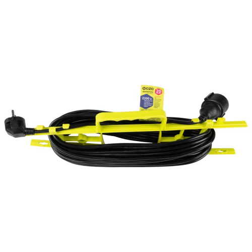 Удлинитель-шнур на рамке 1х20м с заземл. CSG100-2000 ФАZА 5063884