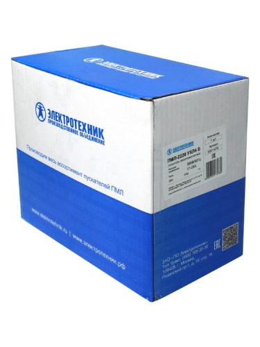 Пускатель электромагнитный ПМЛ-2220 УХЛ4 Б 25А 380В/50Гц AC 1НО IP54 нереверсивный с реле РТЛ-1022-2 17-25А Электротехник ET511478 фото 3