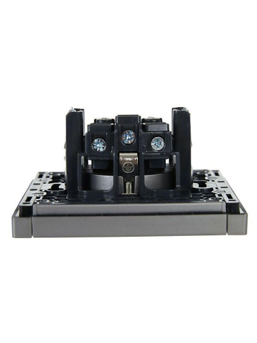 Розетка СП FORTE&PIANO FP515 16А с заземл. защ. шторки винт. крепл. сталь IEK FP-R14-16-K46 фото 5