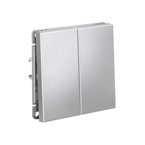 Переключатель 2-кл. ArtGallery 10AX быстрозажим. клем. механизм алюм. SE GAL000365S фото 4