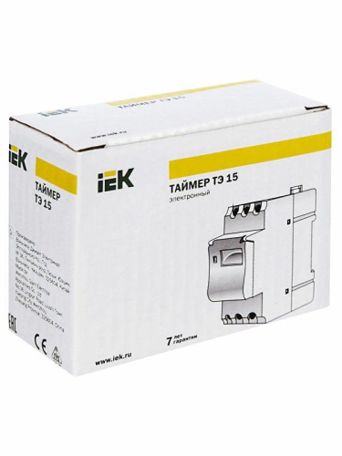 Таймер цифровой ТЭ15 16А 230В на DIN-рейку KARAT IEK MTA10-16 фото 2