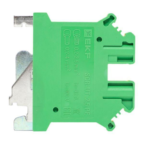 Колодка клеммная винтовая 2.5 UT земля EKF scr-ut-2.5-pe фото 5