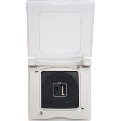 Рамка 1-м Etika IP44 с защ. крышкой бел. IEK 672550 фото 3