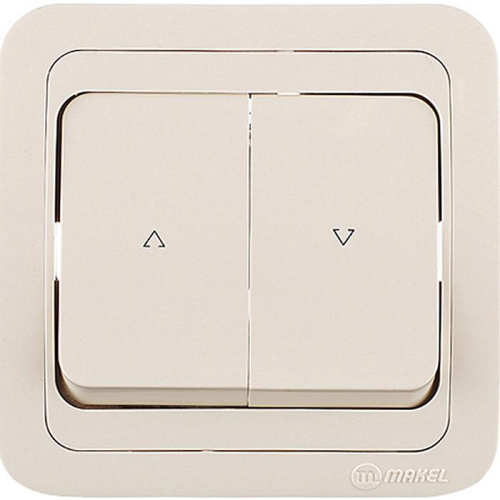 Кнопка управления жалюзи Mimoza кремов. Makel 25041 Кнопка управления жалюзи Mimoza кремов. Makel 25041