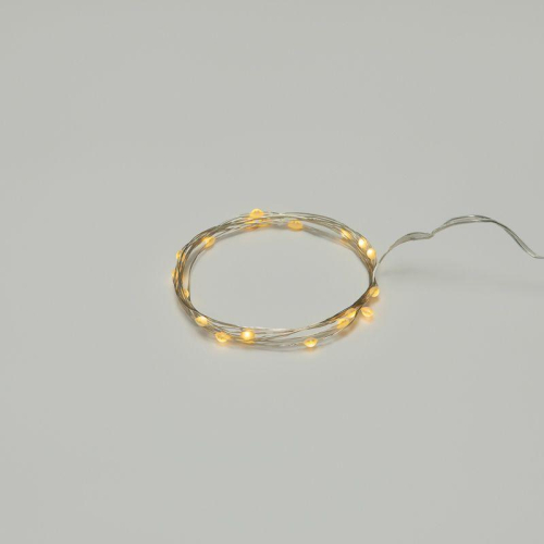 Гирлянда светодиодная "Роса" с крупными каплями 2м 20LED тепл. бел. IP20 2хCR2032 (в комплекте) Neon-Night 302-006 фото 2