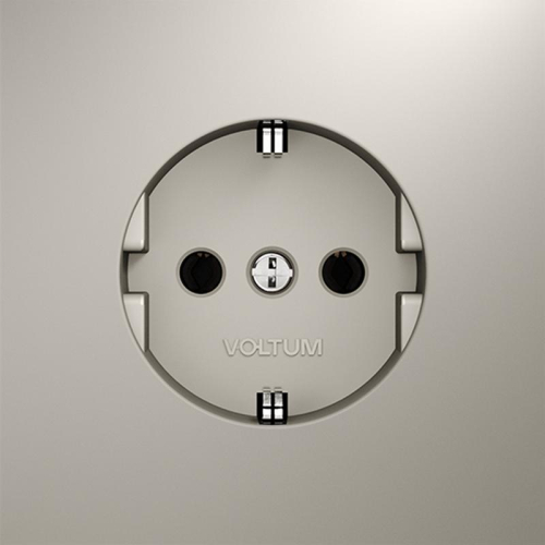 Розетка 1-м СП S70 16А с заземл. механизм кашемир Voltum VLS040103 фото 2 Розетка 1-м СП S70 16А с заземл. механизм кашемир Voltum VLS040103 фото 2