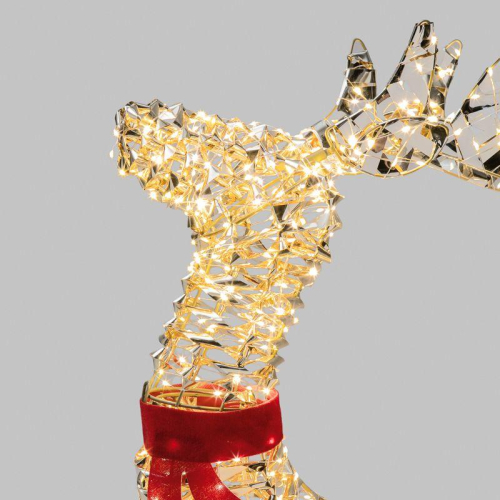 Фигура светодиодная "Бегущий олень" 88см тепл. бел. IP44 питание от трансформатора Neon-Night 501-375 фото 5