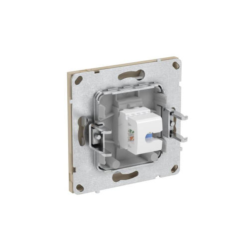 Розетка компьютерная 1-м KANT RJ45 кат.5E без шторки ванильн. марципан DKC 7015663 фото 6 Розетка компьютерная 1-м KANT RJ45 кат.5E без шторки ванильн. марципан DKC 7015663 фото 6