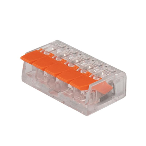 Клемма монтажная рычажного соединения PTC-5P 221-415 450В 32А 0.14-4.0кв.мм JazzWay 5050945 Клемма монтажная рычажного соединения PTC-5P 221-415 450В 32А 0.14-4.0кв.мм JazzWay 5050945