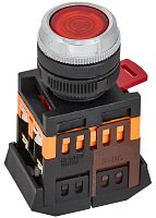 Кнопка ABLFS-22 d22мм 1НО+1НЗ 240В неон красн. GENERICA BBT30-ABLFS-K04