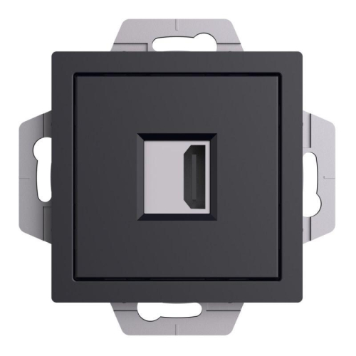 Розетка HDMI AtlasDesign механизм карбон SE ATN001080 фото 2