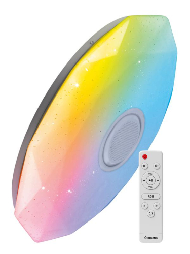 Светильник светодиодный PREMIUMt DIAMOND-MUSIC-RGB 75Вт 3000-6500К IP40 6000лм 230В 502х90мм КОСМОС KSDiamRGBmus75W Светильник светодиодный PREMIUMt DIAMOND-MUSIC-RGB 75Вт 3000-6500К IP40 6000лм 230В 502х90мм КОСМОС KSDiamRGBmus75W