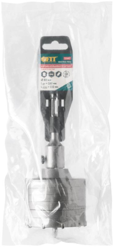 Коронка кольцевая по бетону 80мм хвостовик 110мм в сборе FIT 33447 фото 3