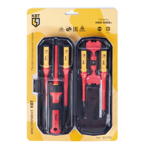 Набор диэлектр. отверток "Профи" НИО-4405 КВТ 83785 фото 3