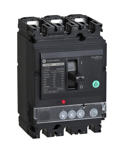 Выключатель автоматический SYSTEMEPACT CCB100 36кА 3P3D S2.2 40А рычаг SE SPC100F04022L3DF