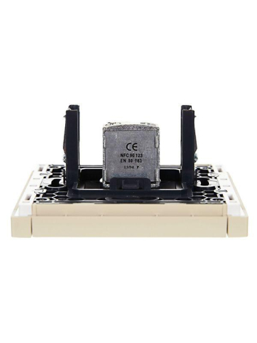 Розетка TV проходная FORTE&PIANO FP429 ваниль IEK FP-A10-P-K10 фото 5