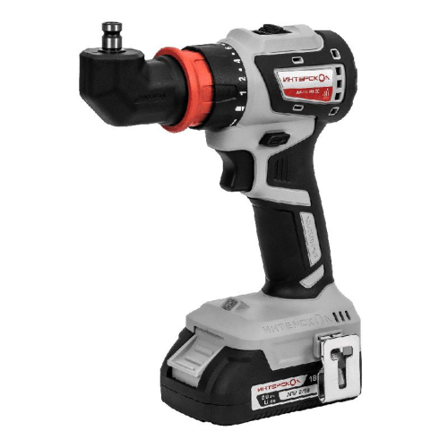 Дрель-шуруповерт аккумуляторная бесщеточн. ДА-13/18В 50 комби АПИ (Li-ion кейс 2 аккум. 2А.ч 4 насадки) ИНТЕРСКОЛ 776.2.2.79 фото 5