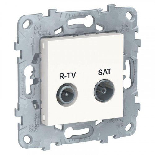 Механизм розетки R-TV/SAT UNICA NEW проходная бел. SchE NU545618 Механизм розетки R-TV/SAT UNICA NEW проходная бел. SchE NU545618