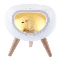 Светильник светодиодный NLED-467-1W-W ночник "Котик" бел. Эра Б0052814