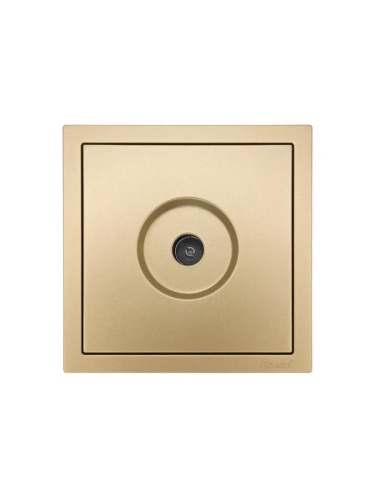 Розетка ТВ проходная СП ZIMA IP20 зол. LEZARD 704-3688-129 фото 2