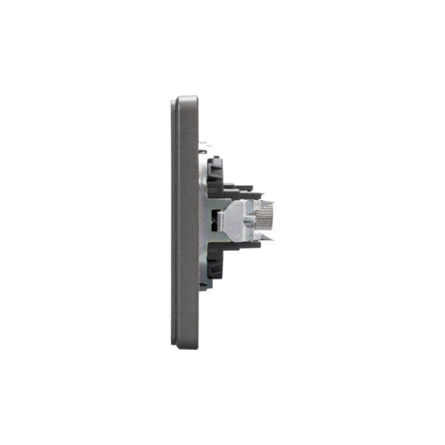 Розетка телевизионная TV СП ROUND MIELE титан Kranz KR-78-0723-2 фото 2