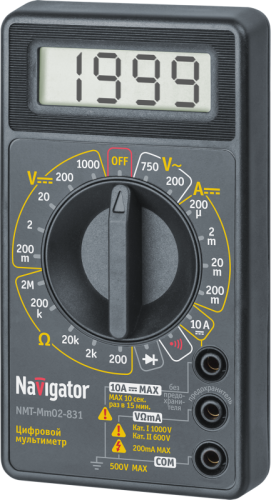 Мультиметр 93 587 NMT-Mm02-831 (831) Navigator 93587 Мультиметр 93 587 NMT-Mm02-831 (831) Navigator 93587