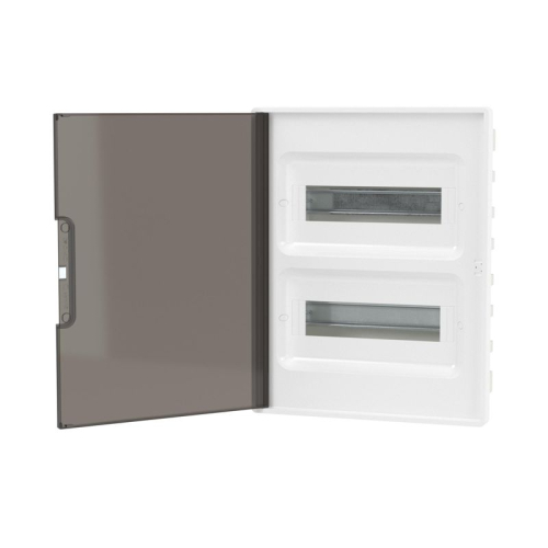 Щиток встраиваемый Фрейм (FRAME) 24мод с тонированной дверцей с 4 шинами PEN (2шт на 8 отверст. и 2шт на 6 отверст.) бел. DKC F24B1WD фото 3 Щиток встраиваемый Фрейм (FRAME) 24мод с тонированной дверцей с 4 шинами PEN (2шт на 8 отверст. и 2шт на 6 отверст.) бел. DKC F24B1WD фото 3