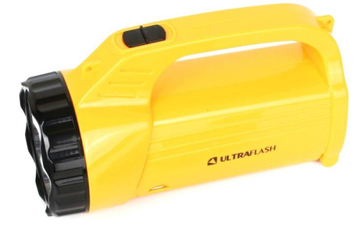 Фонарь аккумуляторный LED3819CSM 9LED + 12SMD 2 режима аккум. SLA 220В желт. Ultraflash 12860 фото 12