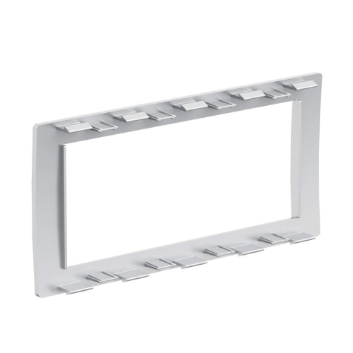 Рамка 4мод. универс. под Brava/VIVA/45х45 сер. металлик DKC F00013G фото 2