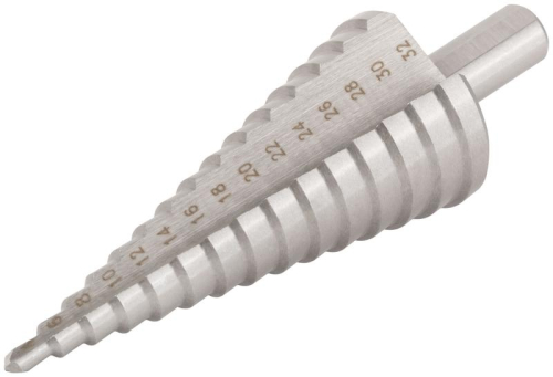 Сверло по металлу ступенчатое 4-32мм 15 ступеней HSS КУРС 36405 фото 2