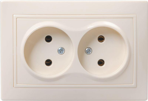 Розетка 2-м СП Кварта 10А IP20 без заземл. без защ. шторок крем. GENERICA ERK23-K33-10-DM Розетка 2-м СП Кварта 10А IP20 без заземл. без защ. шторок крем. GENERICA ERK23-K33-10-DM