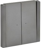 Выключатель 2-кл. СП FORTE&PIANO 10А FP506 с индикацией сталь IEK FP-V20-1-10-1-K46