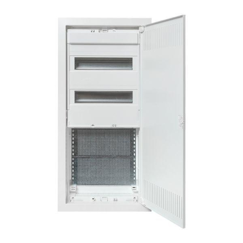 Щит комбинированный встраив. Nova 2 DIN-рейки + 2 монтаж. платы 4 габарит IP41 с метал. перфорированной дверью EKF nv-cb-pmd-2+2 фото 5