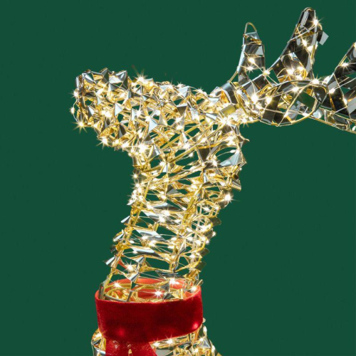 Фигура светодиодная "Бегущий олень" 88см тепл. бел. IP44 питание от трансформатора Neon-Night 501-375 фото 4