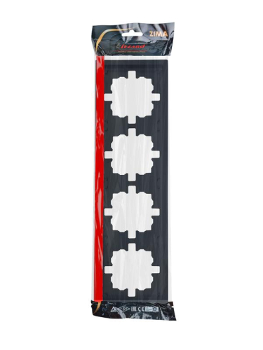 Рамка 4-м ZIMA горизонт. черн. бархат LEZARD 704-4200-149 фото 3 Рамка 4-м ZIMA горизонт. черн. бархат LEZARD 704-4200-149 фото 3