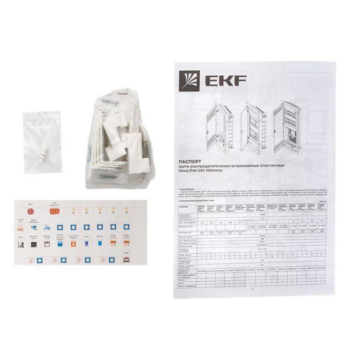 Основание силового щита Nova с DIN-рейками 12мод. IP41 PROxima EKF nv-pbase-12 фото 10