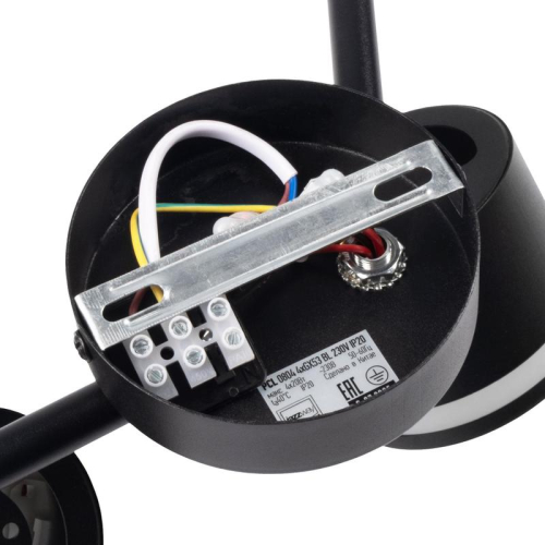 Светильник PCL-0804 max 20Вт (каждая лампа) 4xGX53 IP20 230В BL настен./потолочн. декор. под лампу JazzWay 5066922 фото 4