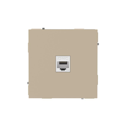 Розетка компьютерная 1-м KANT RJ45 кат.5E без шторки ванильн. марципан DKC 7015663 Розетка компьютерная 1-м KANT RJ45 кат.5E без шторки ванильн. марципан DKC 7015663