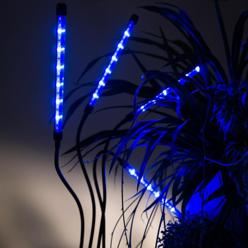 Светильник светодиодный "КРИСТАЛЛ" CTL2-USB-bl Agro 4х10Вт IP40 для растений спектр 4 плафона на прищепке пульт на шнуре красн./син. ФАZА 5068810 фото 13