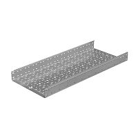 Лоток листовой перфорированный 500х100 L3000 сталь 1мм "Быстрый монтаж ПЛЮС" LPplus100-500-1.0-3000 оцинк. КМ PL0284