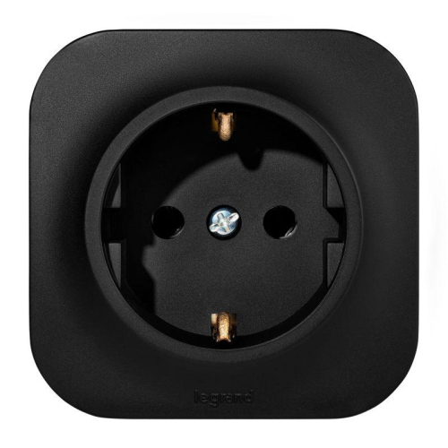 Розетка 1-м ОП Quteo 16А IP20 2P+E с заземл. без защ. шторок черн. матов. IEK 782472 фото 3 Розетка 1-м ОП Quteo 16А IP20 2P+E с заземл. без защ. шторок черн. матов. IEK 782472 фото 3